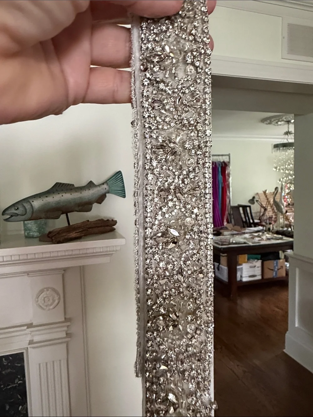 Crystal Embellished Hairband - Silver